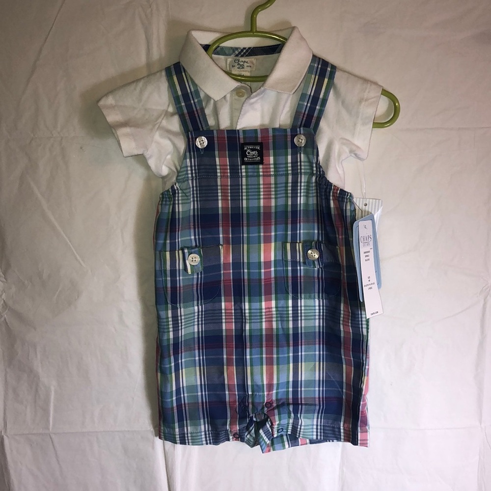 Chaps kids 6m onesie NWT